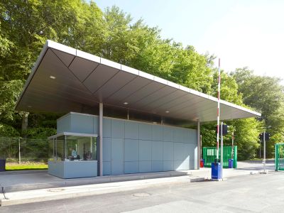 Pavillon d’entrée du Sidor à Leudelange 